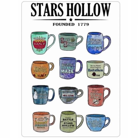 Gilmore Girls Stars Hollow Coffee Magnet - Picture 5 of 5